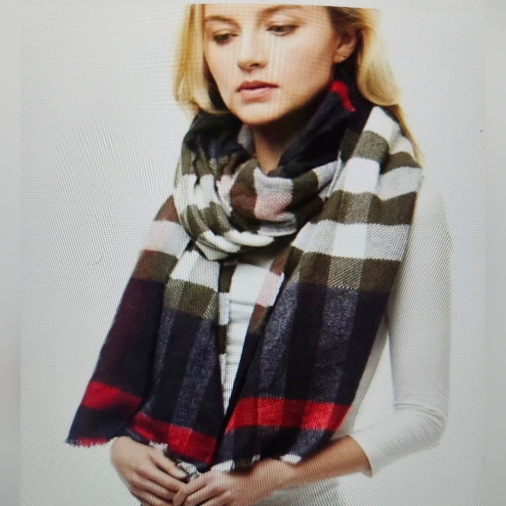 Plaid Multicolor Scarf